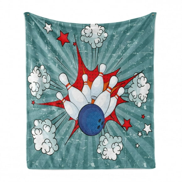 Colorful Pins Bowling Club Sports Equipment Leisure Time Watercolor Style Print 60x50Throw Blanket Super Soft Non Shedding Reversible Ultra Luxurious Plush Blanket for Home Festival Office Outdoor Colorful Pins Bowling Club Sports Equipment Leisure Time Watercolor Style Print 60x50Throw Blanket Super Soft Non Shedding Reversible Ultra Luxurious Plush Blanket for Home Festival Office Outdoor